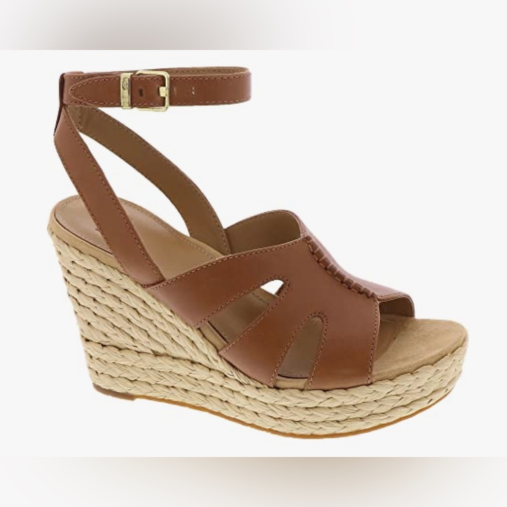 UGG Brown Wedge Sandals